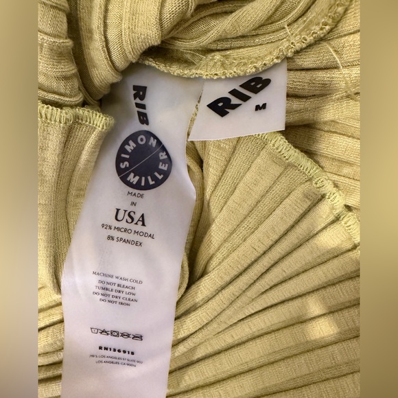 NWOT Simon Miller Ribbed Top - Picture 8 of 9